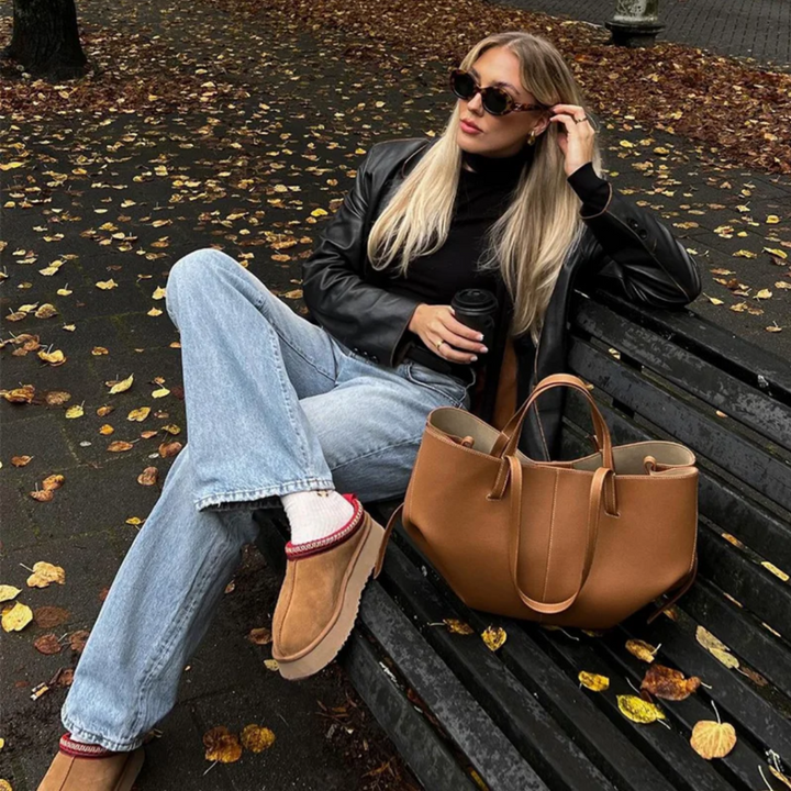 Albina - Stylish Leather Handbag