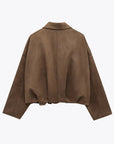 Alena - Suede Bomber Jacket