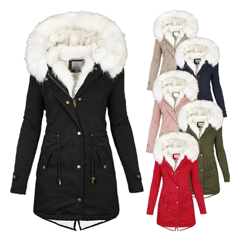 Alfreda - Winter Jacket with Fur Lining