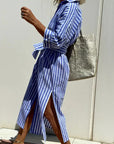 Aliyah - Striped Shirt Dress