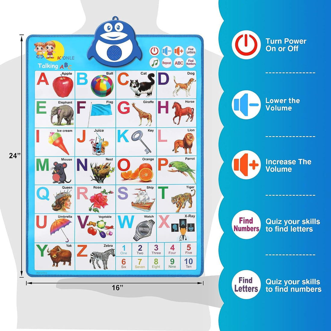 Alphabet Wall - Interactive Learning Tool for ABCs