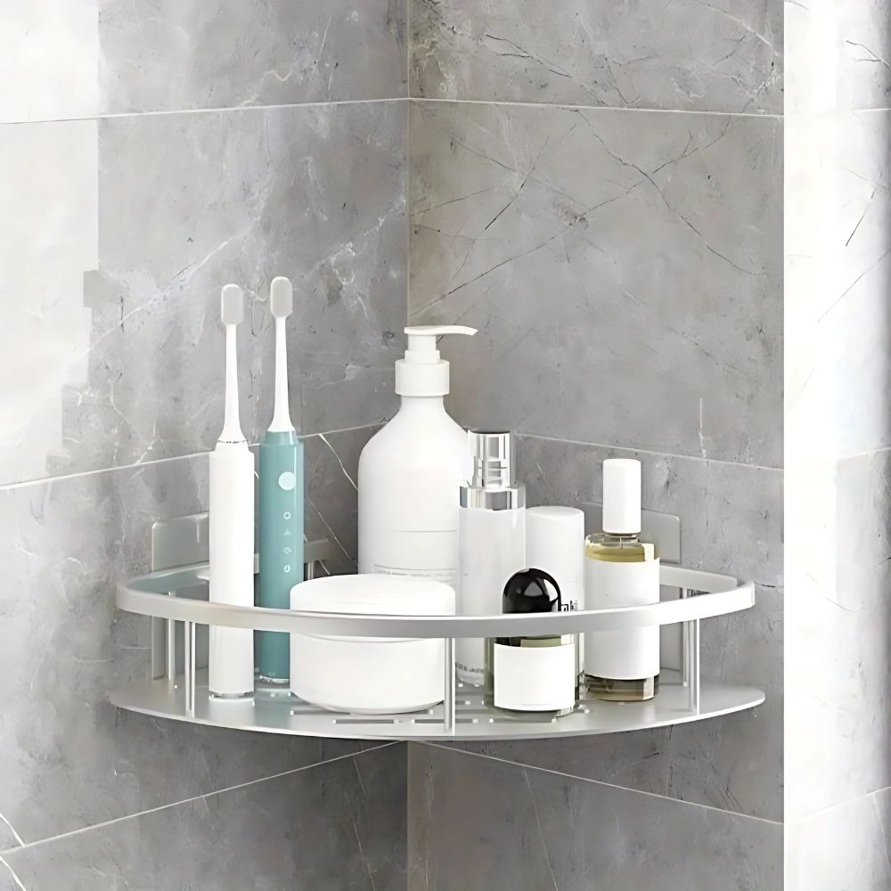 Aluminium Shower Shelf with Self-Adhesive Fixing