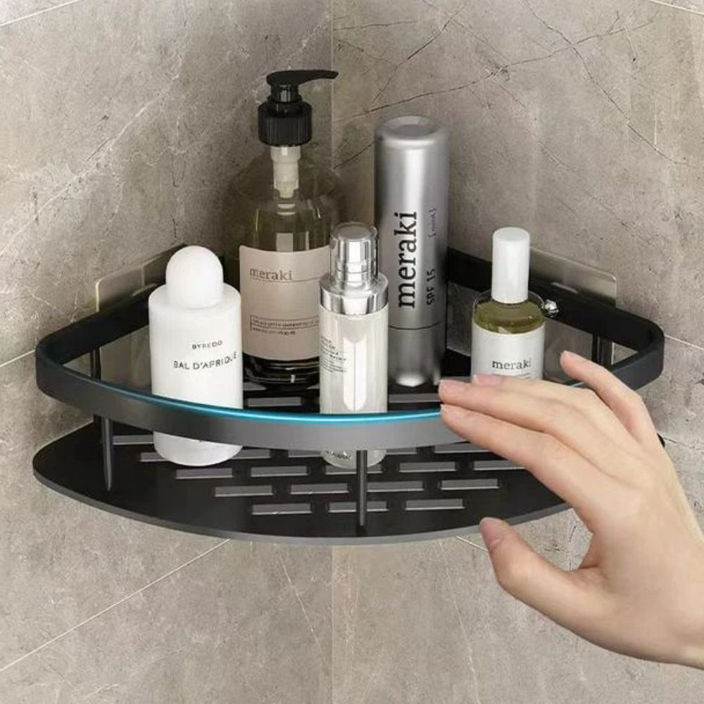 Aluminium Shower Shelf with Self-Adhesive Fixing