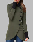 Alyssa - Stylish Tailored Coat with High Collar