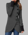 Alyssa - Stylish Tailored Coat with High Collar