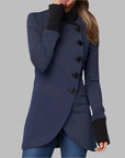 Alyssa - Stylish Tailored Coat with High Collar