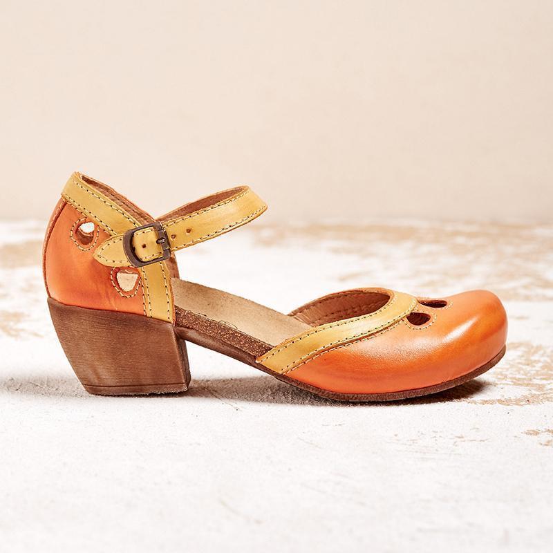 Amalia | Orthopaedic Sandals with Low Heel