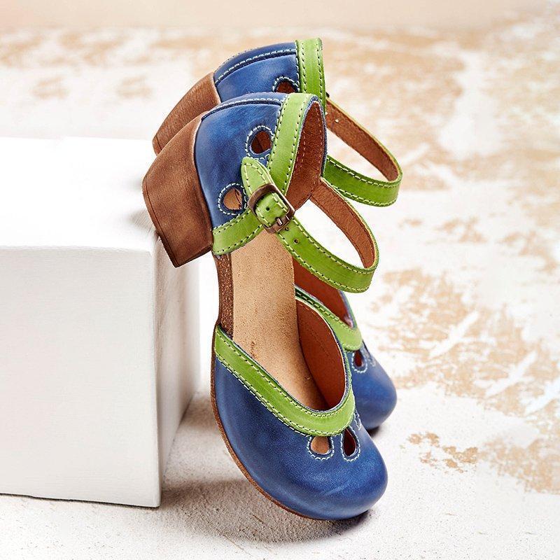 Amalia | Orthopaedic Sandals with Low Heel