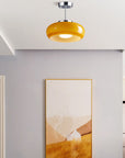 Amber Retro Glass Pendant Light