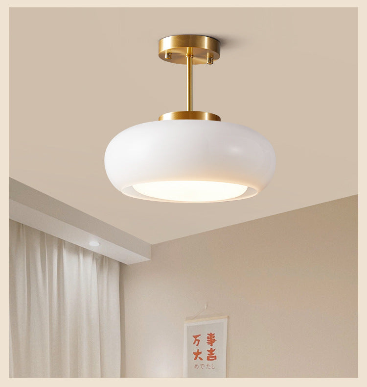 Amber Retro Glass Pendant Light
