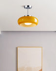 Amber Retro Glass Pendant Light
