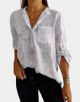Ambra – Summer Blouse with Adjustable Sleeves for Women