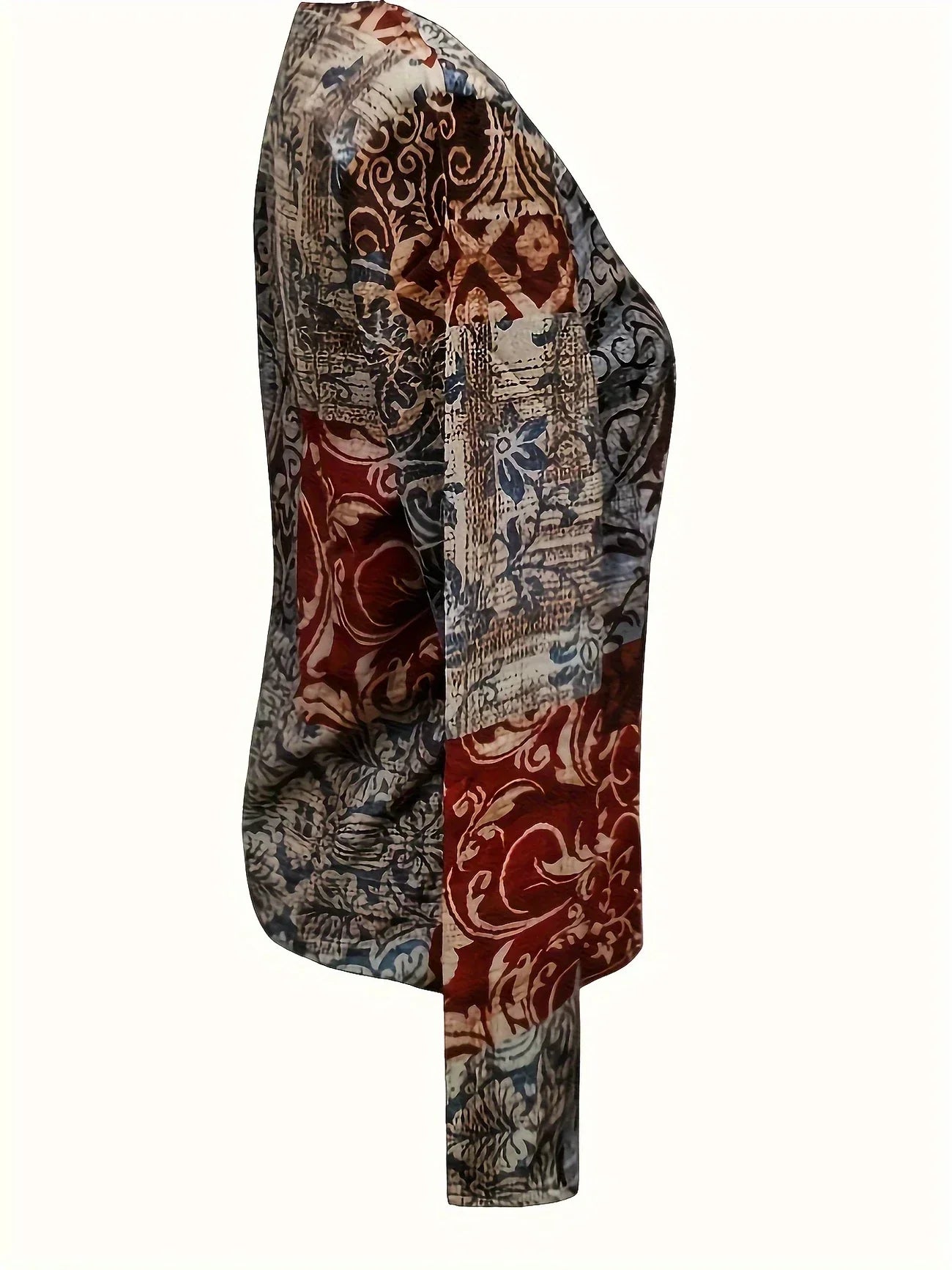 Amelia – Stylish V-Neck Blouse with Floral Print