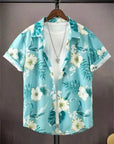 Amich - 3D Floral Print Hawaiian Shirt