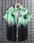 Amich - 3D Floral Print Hawaiian Shirt