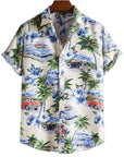 Amich - 3D Floral Print Hawaiian Shirt