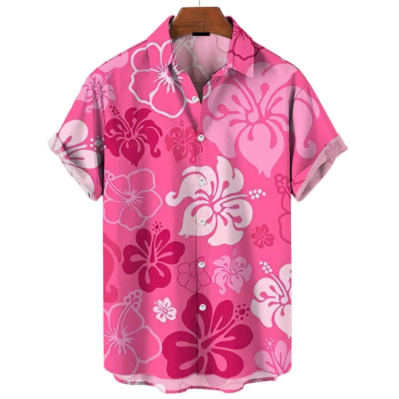 Amigo - 3D Flower Plant Print Hawaii Shirt