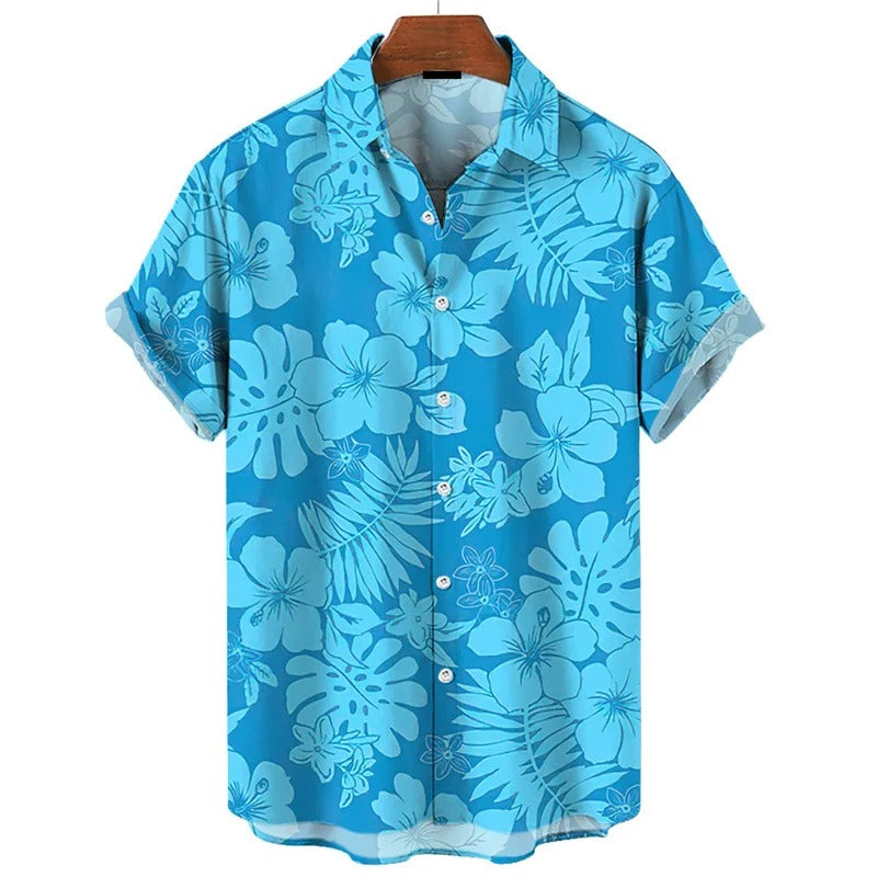 Amigo - 3D Flower Plant Print Hawaii Shirt