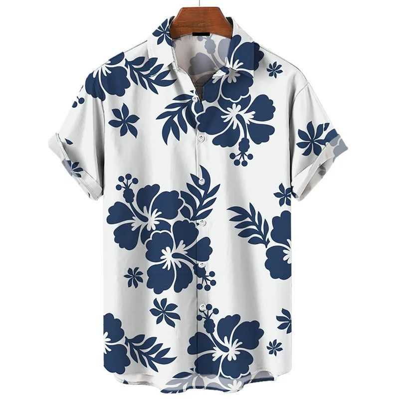 Amigo - 3D Flower Plant Print Hawaii Shirt