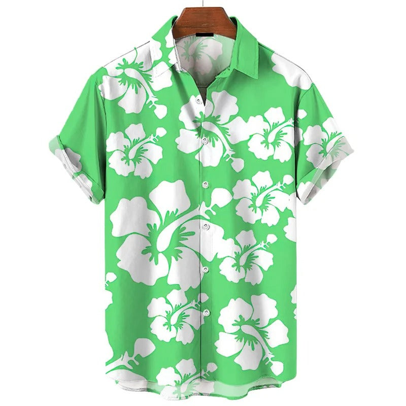 Amigo - 3D Flower Plant Print Hawaii Shirt