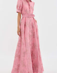 Anabella - Long Dress with Puff Sleeves