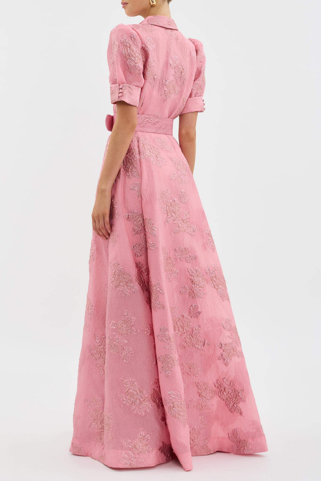 Anabella - Long Dress with Puff Sleeves