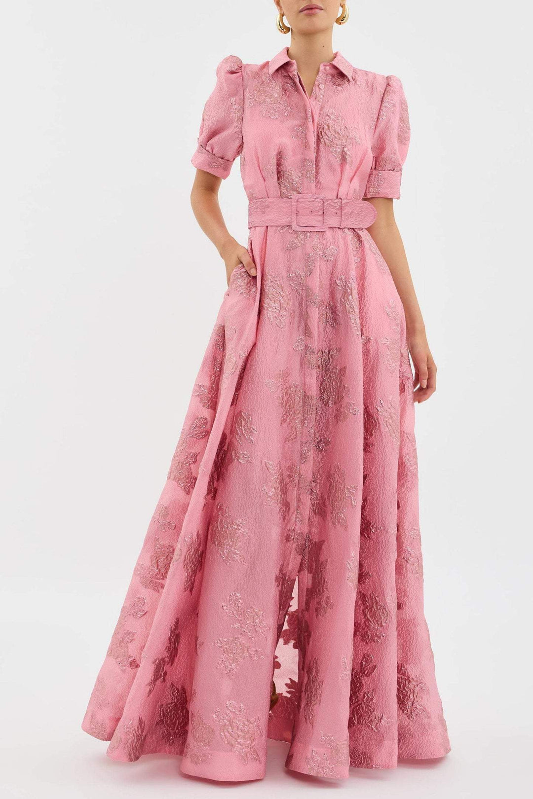 Anabella - Long Dress with Puff Sleeves