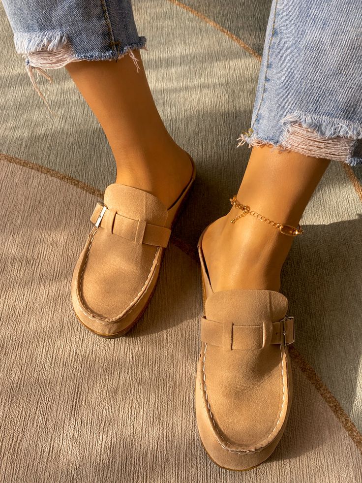 Andrea - Elegant Suede Slippers