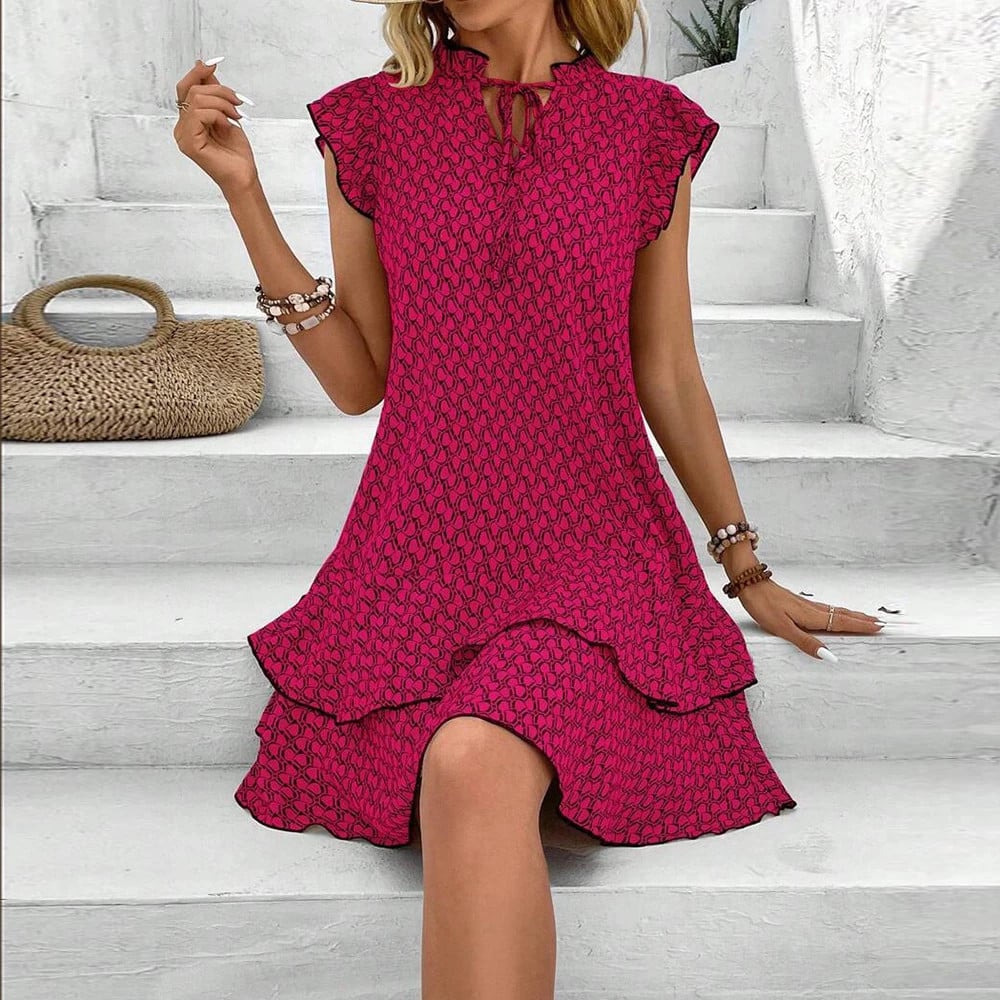 Anette - Elegant Ruffled Mini Dress