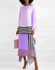Anika - Pink Kaftan with Candy Stripes