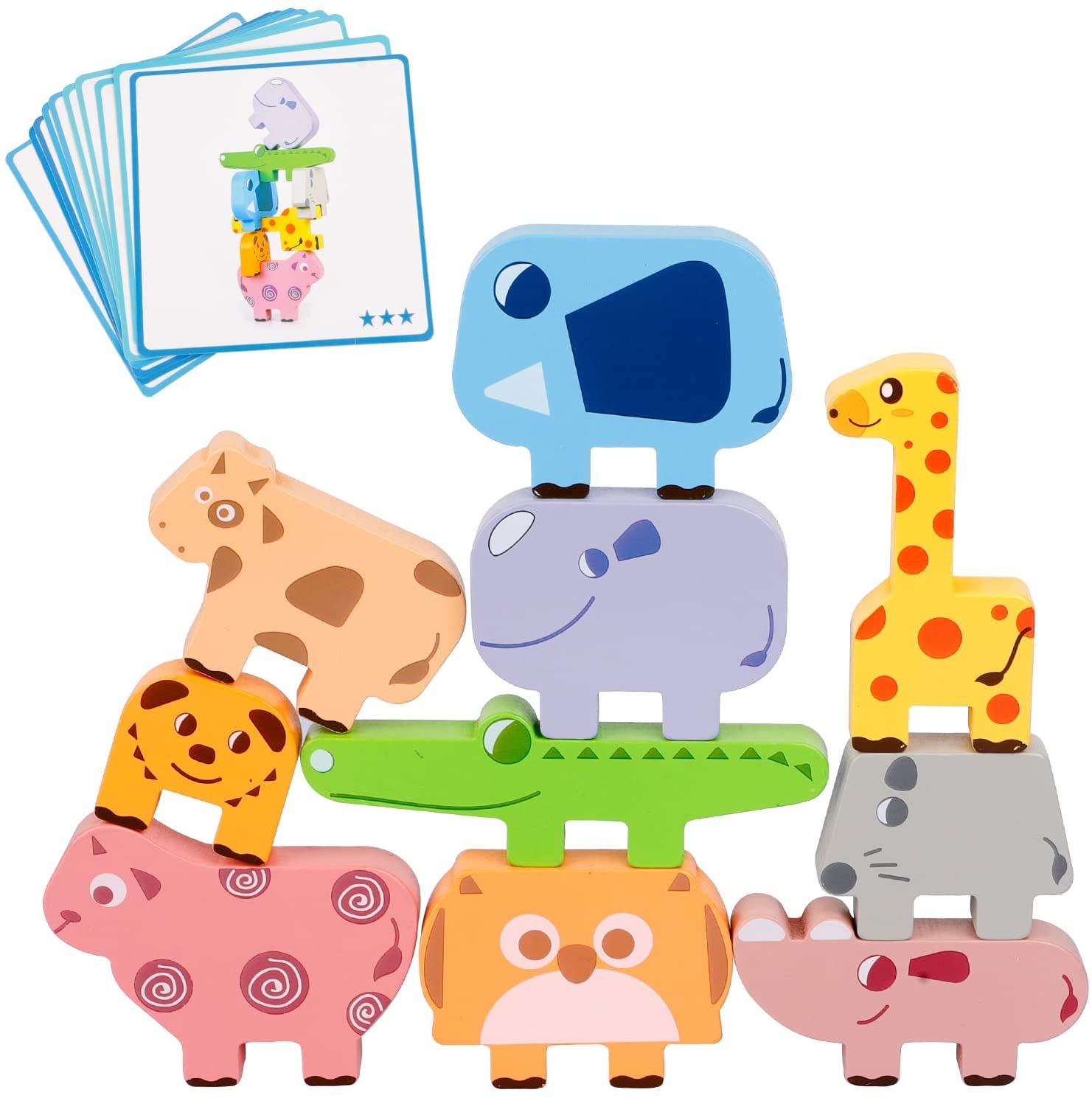 Animal Stacking - Improve your identification skills - Assembling game