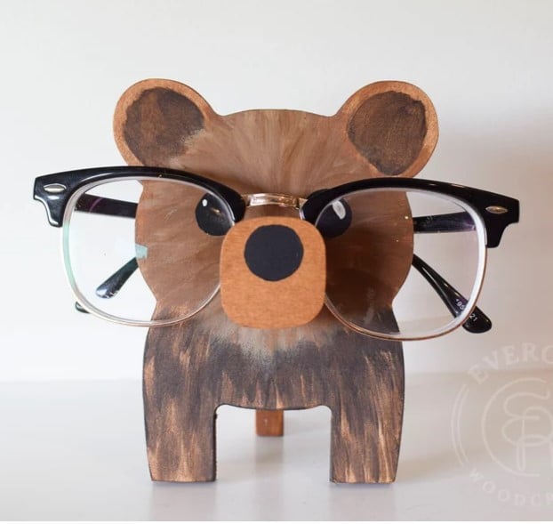 Animal Wooden Glasses Stand