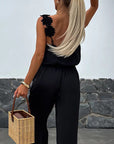 Anselma - Sleeveless Jumpsuit with Wide Leg