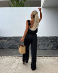 Anselma - Sleeveless Jumpsuit with Wide Leg