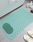 Anti-Slip Shower Mat with Built-in Foot Scrubber