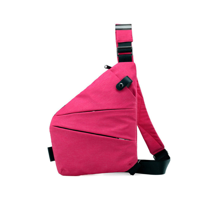 Anti-theft shoulder crossbody bag with multiple pockets