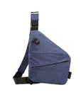 Anti-theft shoulder crossbody bag with multiple pockets