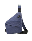 Anti-theft shoulder crossbody bag with multiple pockets