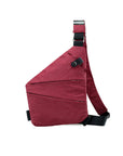Anti-theft shoulder crossbody bag with multiple pockets