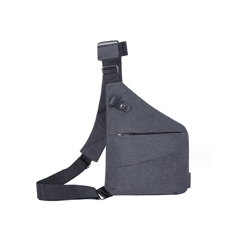 Anti-theft shoulder crossbody bag with multiple pockets