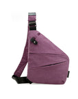 Anti-theft shoulder crossbody bag with multiple pockets