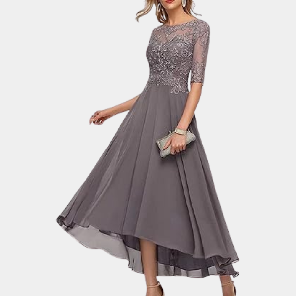 Ara - Elegant evening maxi dress with lace details