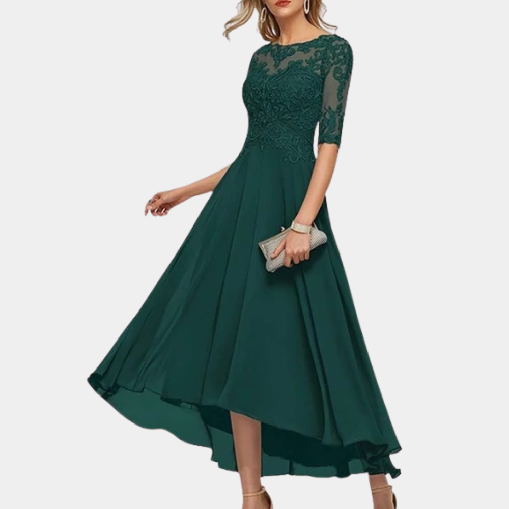 Ara - Elegant evening maxi dress with lace details