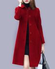 Aria – Elegant Mid-Length Windbreaker Coat