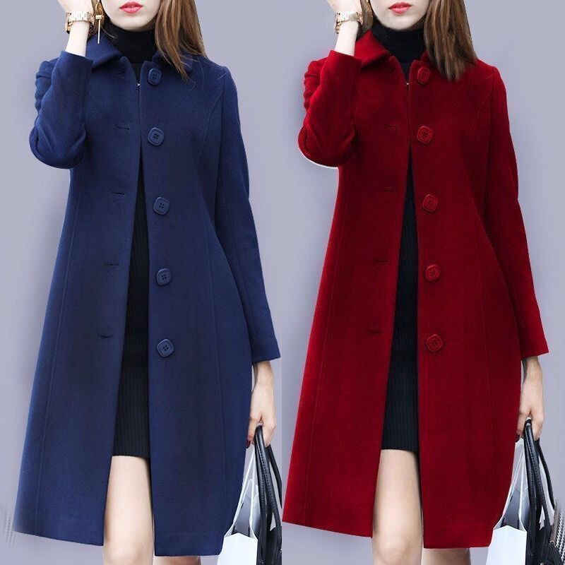 Aria – Elegant Mid-Length Windbreaker Coat