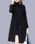 Aria – Elegant Mid-Length Windbreaker Coat