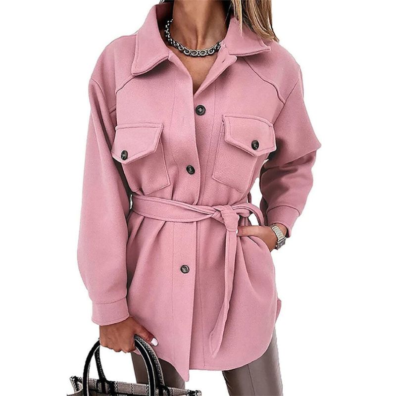Arna - Stylish ladies' coat with buttons and front pockets