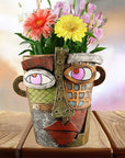 ArteVase - Maceta Abstracta Hecha a Mano con Hermoso Rostro