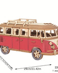 ArtiCraft - Wooden 3D Puzzle Camper for Children and Adults