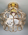 Artistic Glass Ceiling Lamp with Flower Motif - FlowerHall